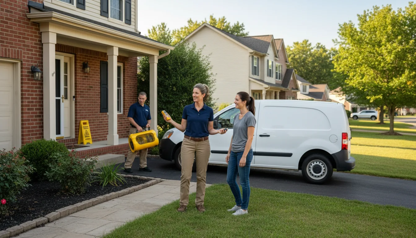 Residential water damage restoration in Prompton, PA